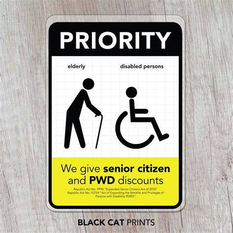 Senior Citizen, PWD discount now available on all .